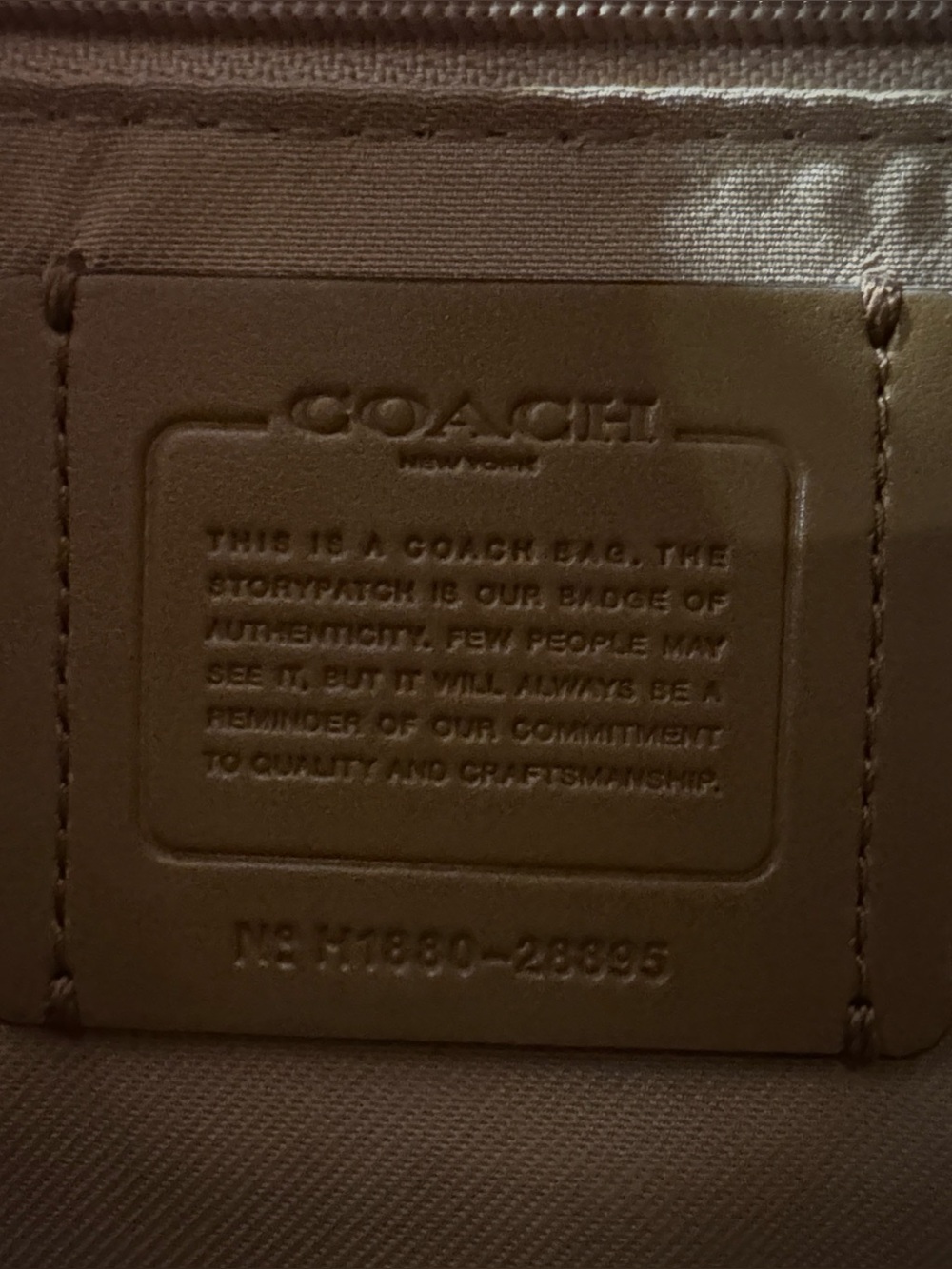 Coach Legacy Jacquard Canvas Edie 31 Shoulder Bag - Beechwood Gold - Picture 13 of 13